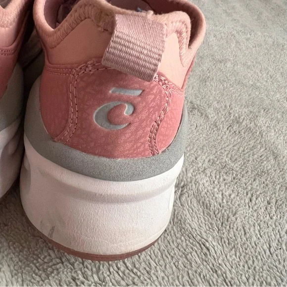 Clove Classic Nursing Clarino Vegan Leather Elastic Cushion Sneaker Shoe Pink Up - Picture 9 of 17